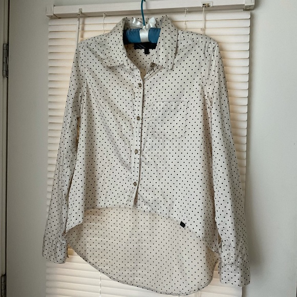 Vans Top blouse Sz M polka dot cotton - Picture 1 of 3